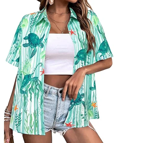 Marine Life Pattern Printed Fabric